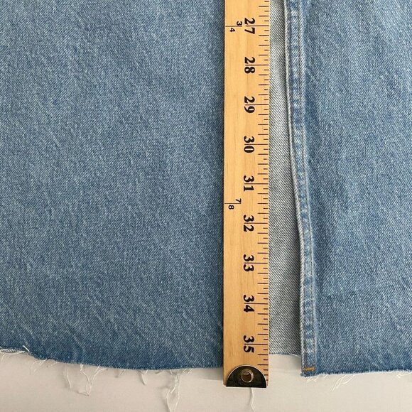 Madewell Denim Split Hem Maxi Skirt in Merrimon Wash Womens Size 33 - Picture 10 of 10